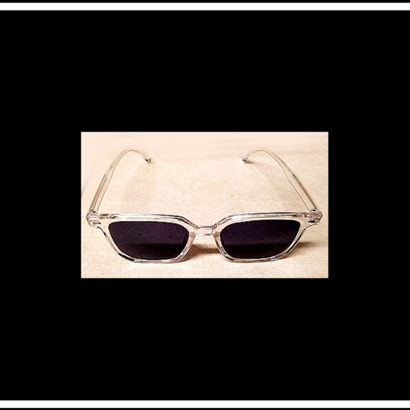 New Rare Unisex Clear Frame Sunglasses Purchased In Paris